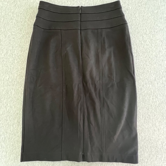 Cabi Black Ponte Knit Stretch Pencil Skirt Style #205 | Size 10 - Picture 2 of 11